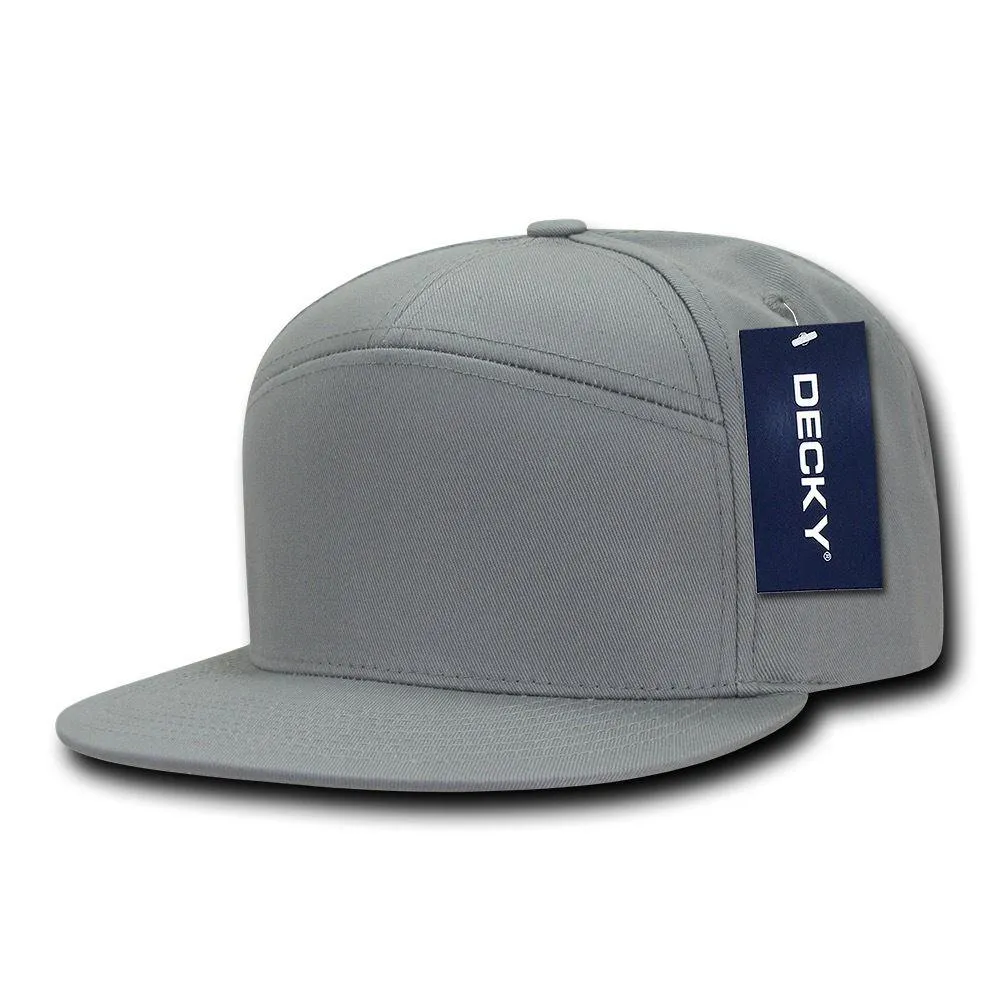 1 Dozen 7 Panel Cotton Snapbacks Flat Bill Baseball Hats Caps Wholesale Bulk