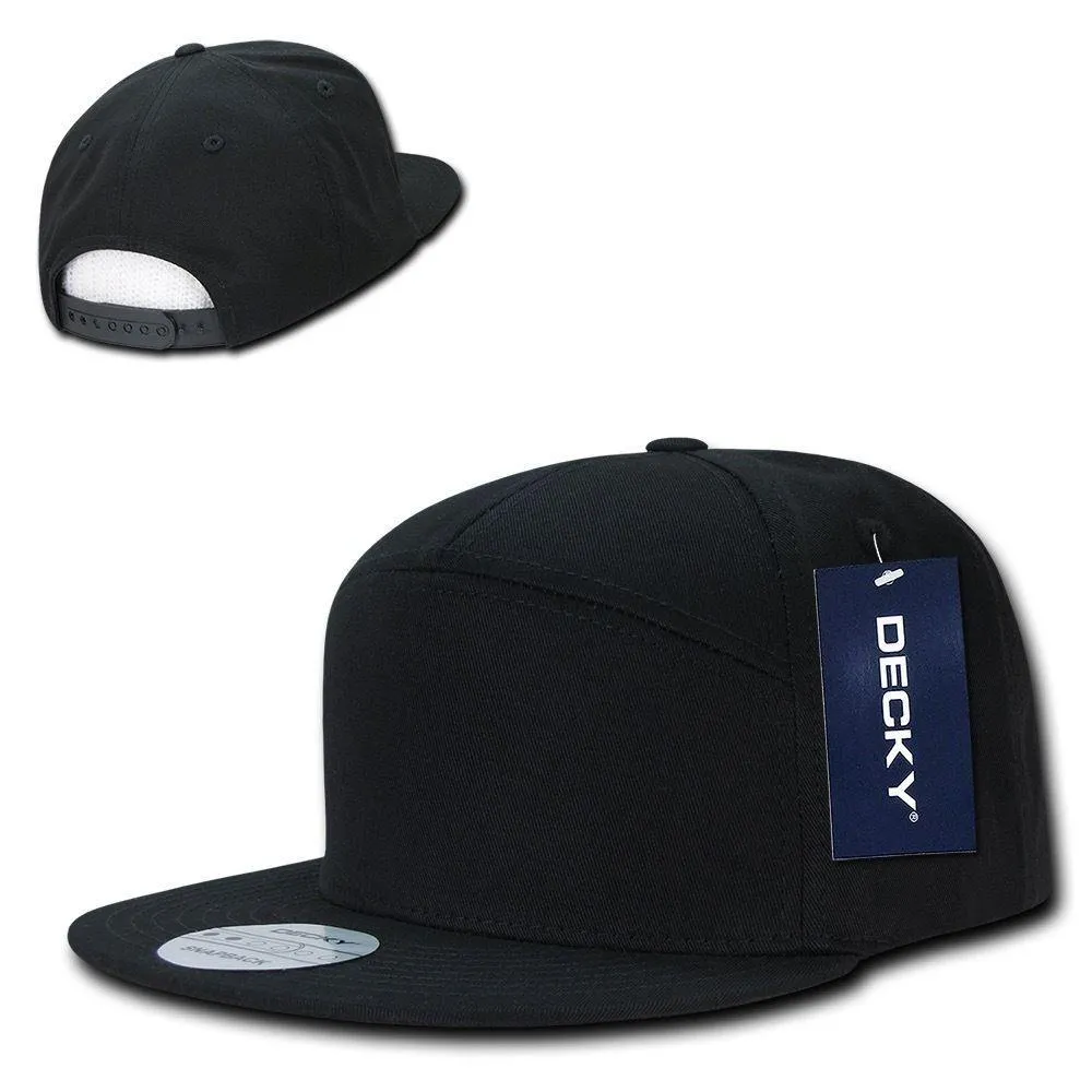 1 Dozen 7 Panel Cotton Snapbacks Flat Bill Baseball Hats Caps Wholesale Bulk