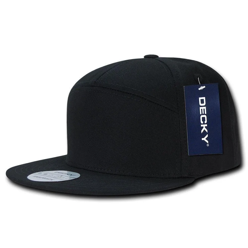 1 Dozen 7 Panel Cotton Snapbacks Flat Bill Baseball Hats Caps Wholesale Bulk