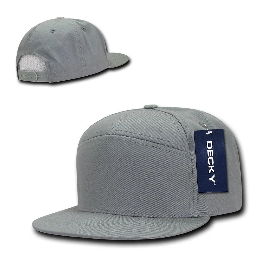 1 Dozen 7 Panel Cotton Snapbacks Flat Bill Baseball Hats Caps Wholesale Bulk