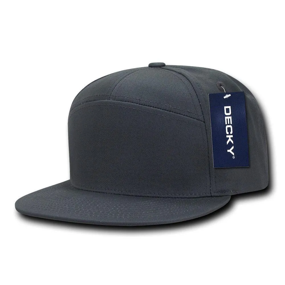 1 Dozen 7 Panel Cotton Snapbacks Flat Bill Baseball Hats Caps Wholesale Bulk