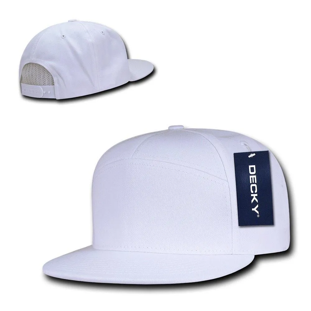 1 Dozen 7 Panel Cotton Snapbacks Flat Bill Baseball Hats Caps Wholesale Bulk
