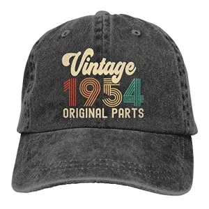 70th Birthday Gifts for Men Women, Adjustable Printed Vintage 1954 Hats Original Parts, Funny 70 Years Old Birthday Decorations Baseball Cap, Mothers Day Retirement Gifts for Mom Wife Grandma Friends