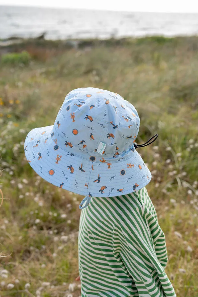 ACORN Sea Life Wide Brim Bucket Hat
