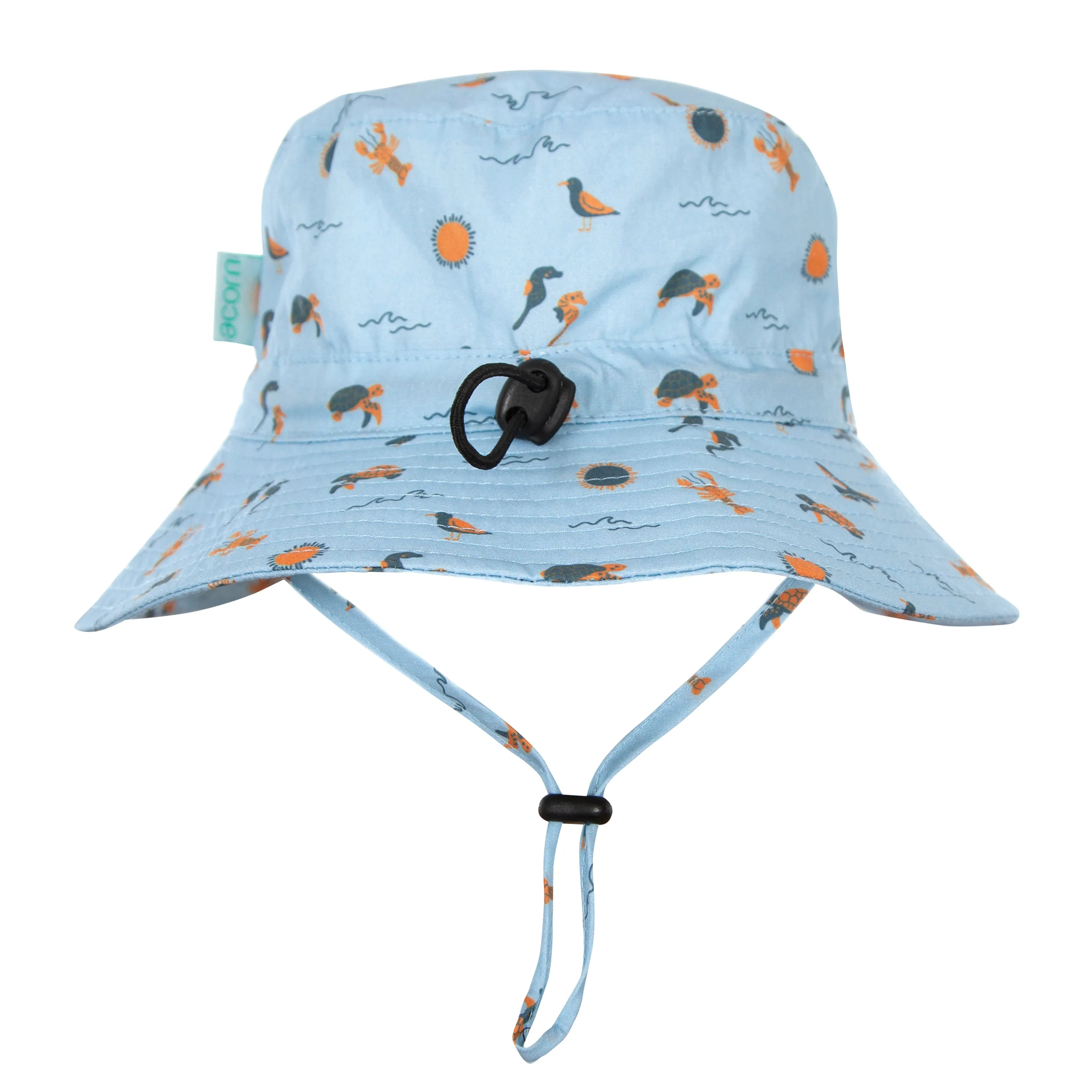 ACORN Sea Life Wide Brim Bucket Hat