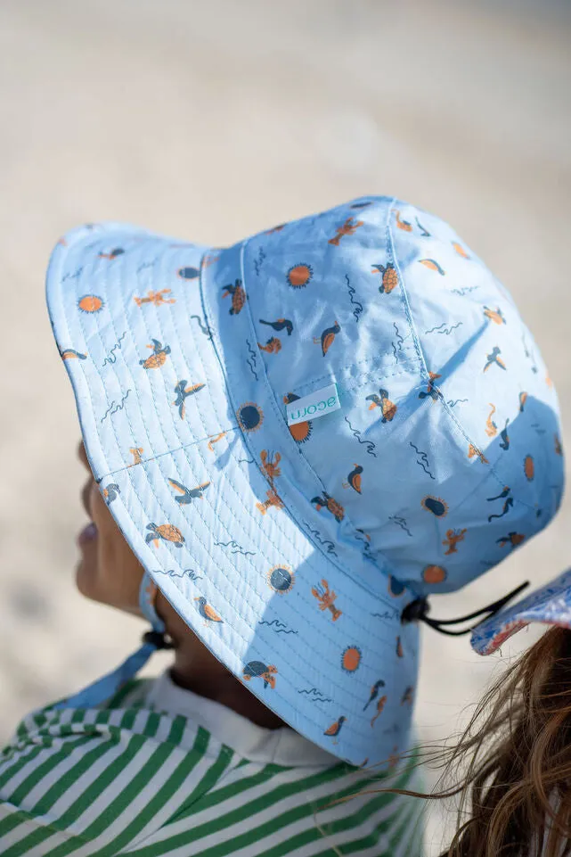 ACORN Sea Life Wide Brim Bucket Hat