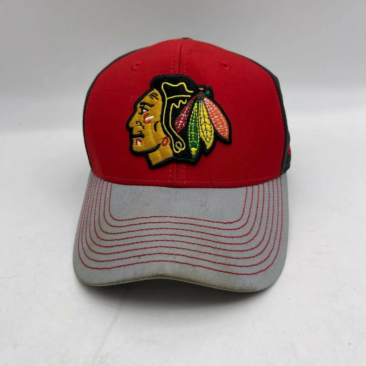 adidas Chicago Blackhawks NHL Team Authentic Pro Flex Fit Hat/Cap S/M