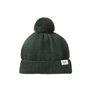alpine pom pom beanie - thyme | Nature Baby