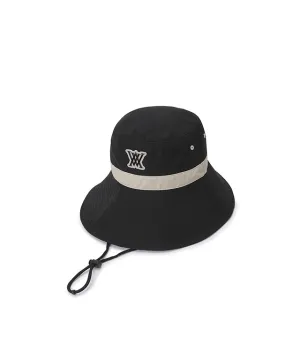 ANEW Unbalanced Wide Brim Bucket Hat - Black