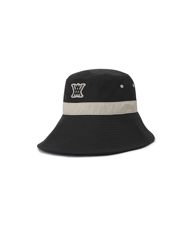 ANEW Unbalanced Wide Brim Bucket Hat - Black