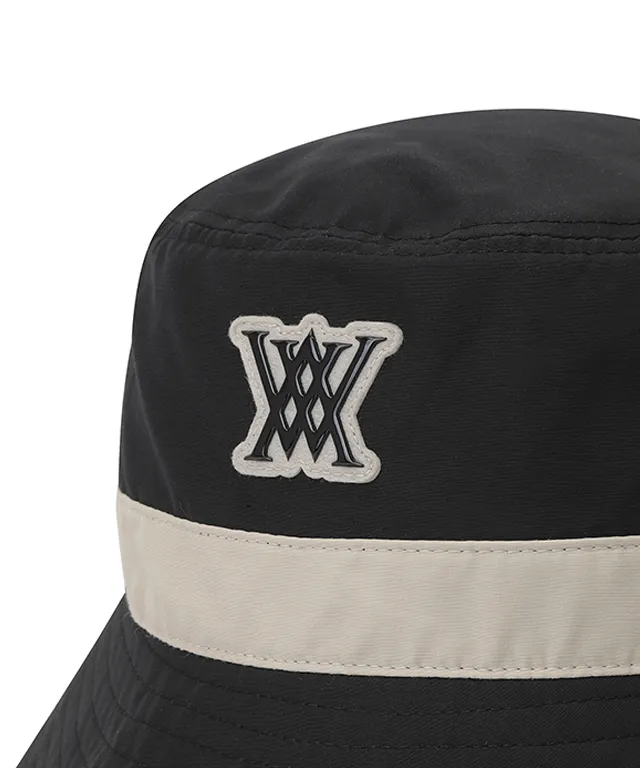 ANEW Unbalanced Wide Brim Bucket Hat - Black