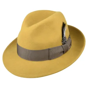 Bailey Hats Blixen Fedora Hat - Mustard