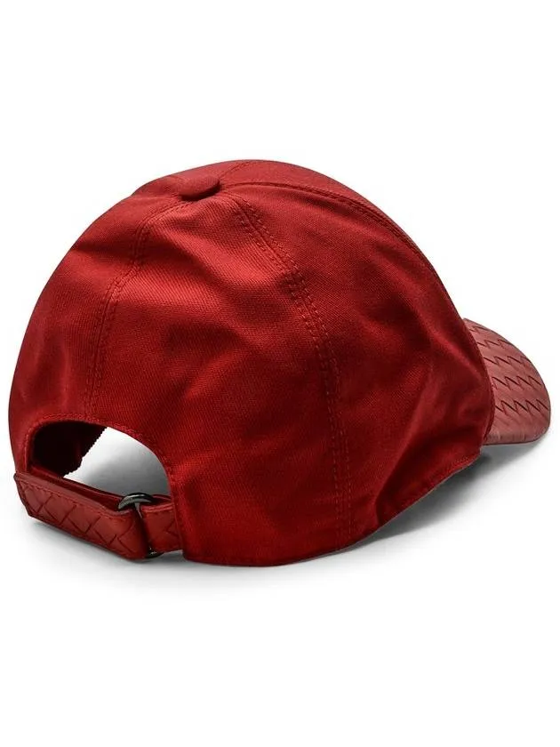Baseball check pattern leather hat