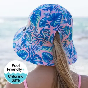 Bedhead Girls UPF50  Ponytail Bucket Swim Hat 'Mahalo' Print