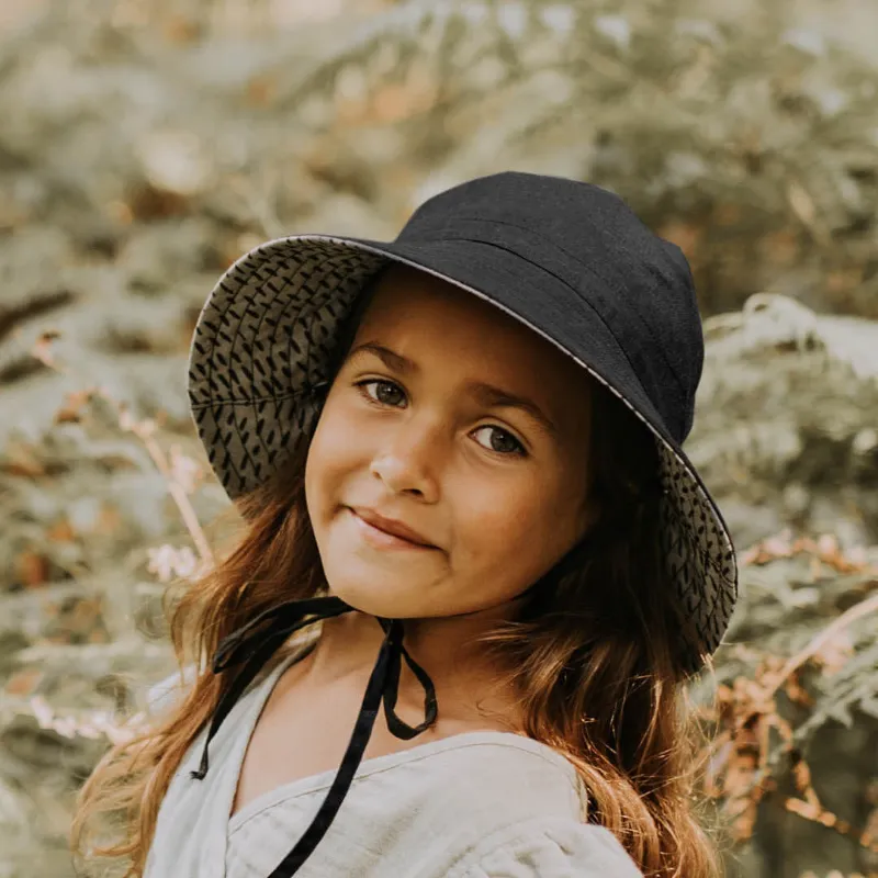 Bedhead Kids Reversible Sun Hat - Explorer Billie Ebony