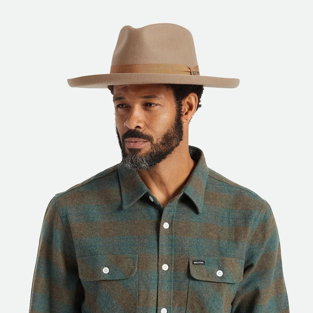 Brixton Hats Capsule Wool Felt Fedora Hat - Sand