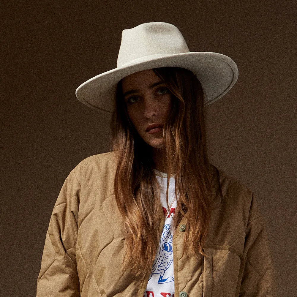 Brixton Hats Harper Wool Felt Fedora Hat - Cream