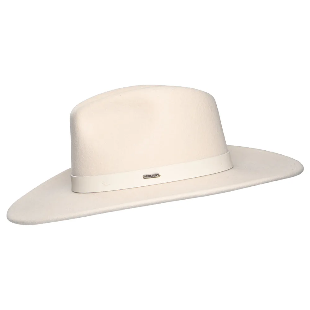 Brixton Hats Harper Wool Felt Fedora Hat - Cream