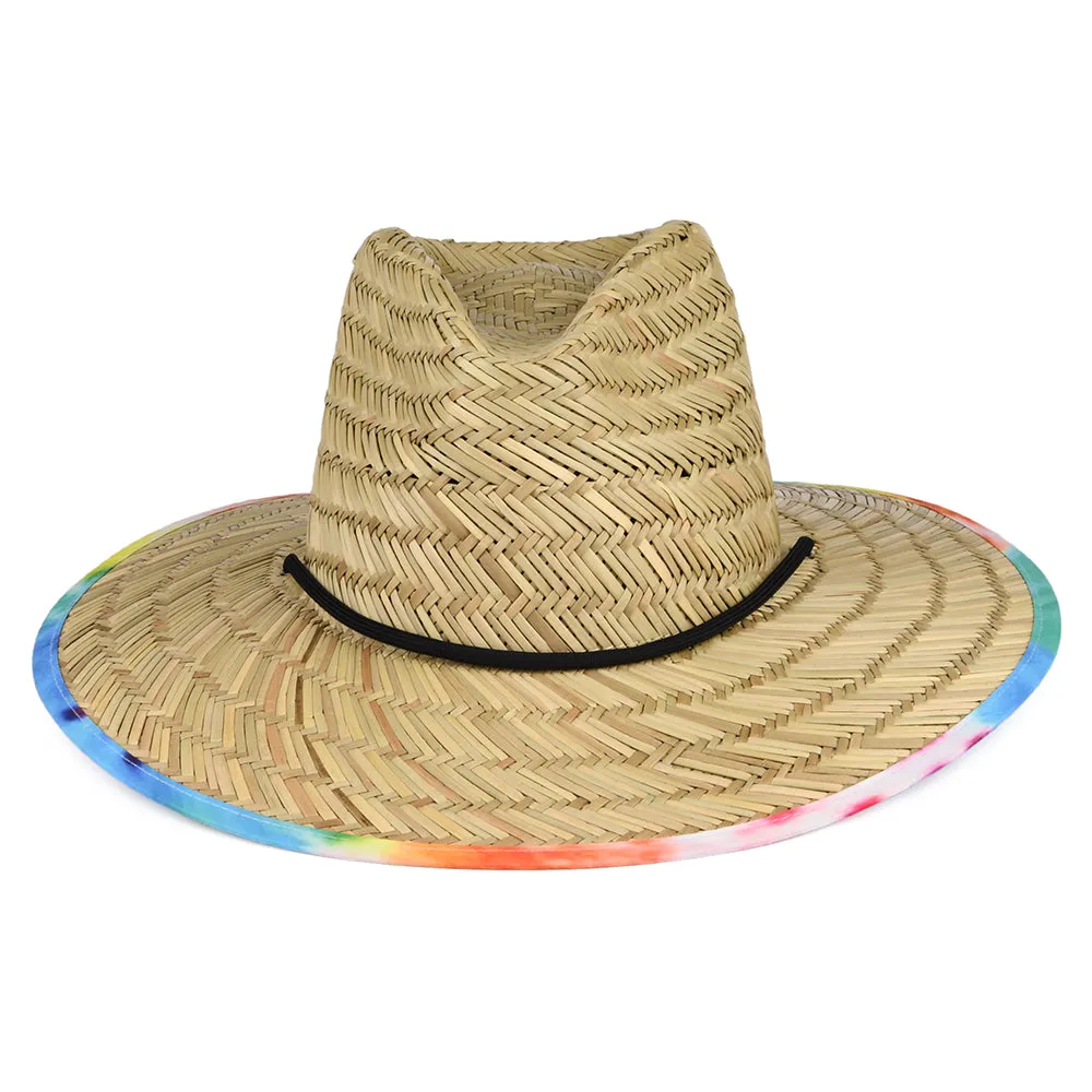 Brixton Hats Messer Straw Lifeguard Hat - Tan-Multi