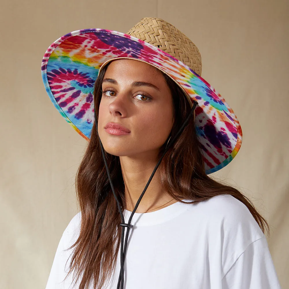 Brixton Hats Messer Straw Lifeguard Hat - Tan-Multi