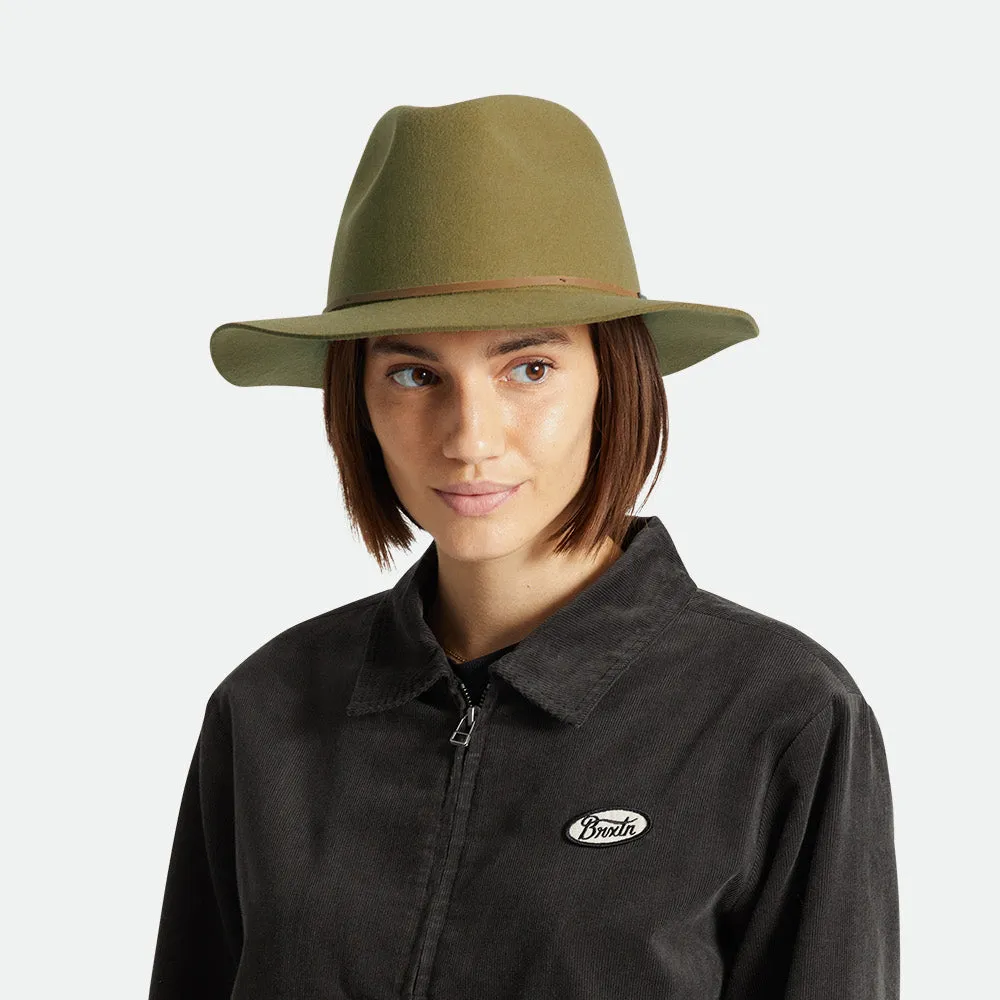 Brixton Hats Wesley Wool Felt Fedora Hat - Bronze