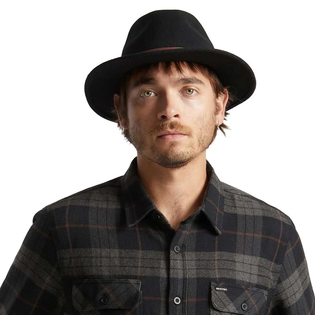 Brixton Messer Fedora - Black
