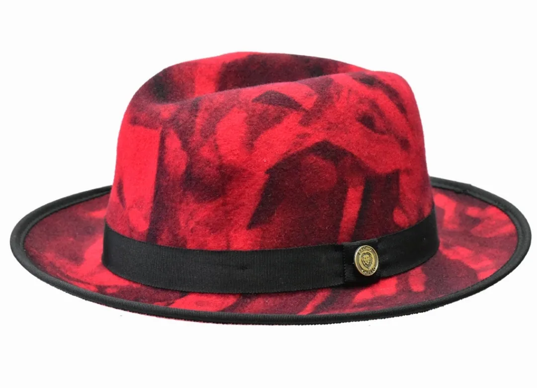 Bruno Capelo Two tone Fedora Wool hat