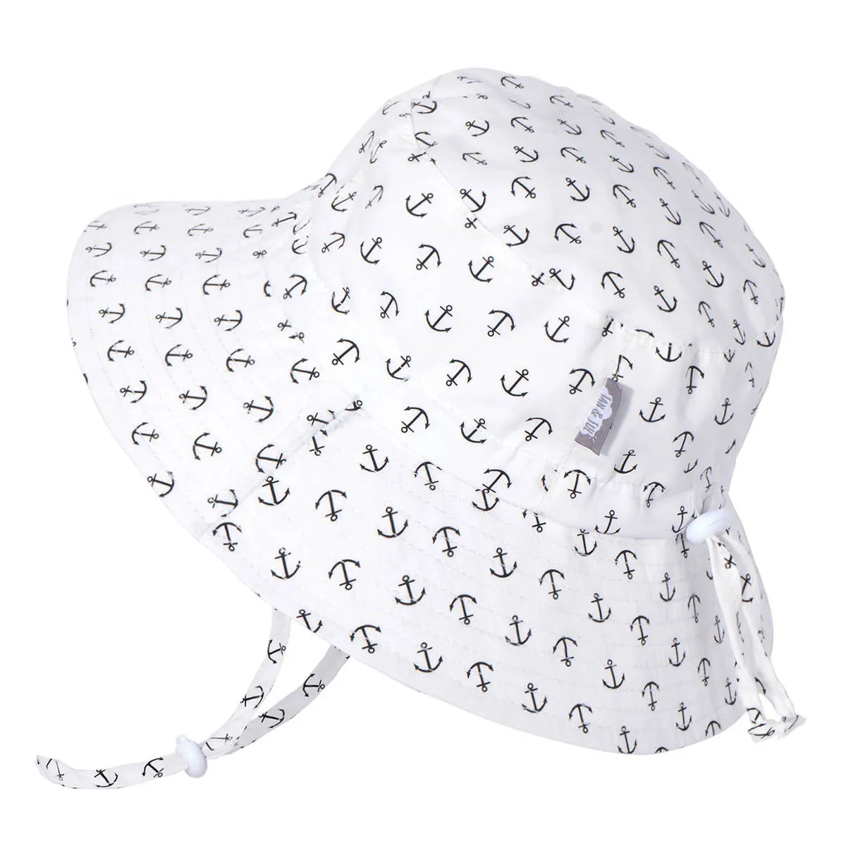 Bucket Cotton Sun Hat, 50  UPF, Adjustable – Anchor