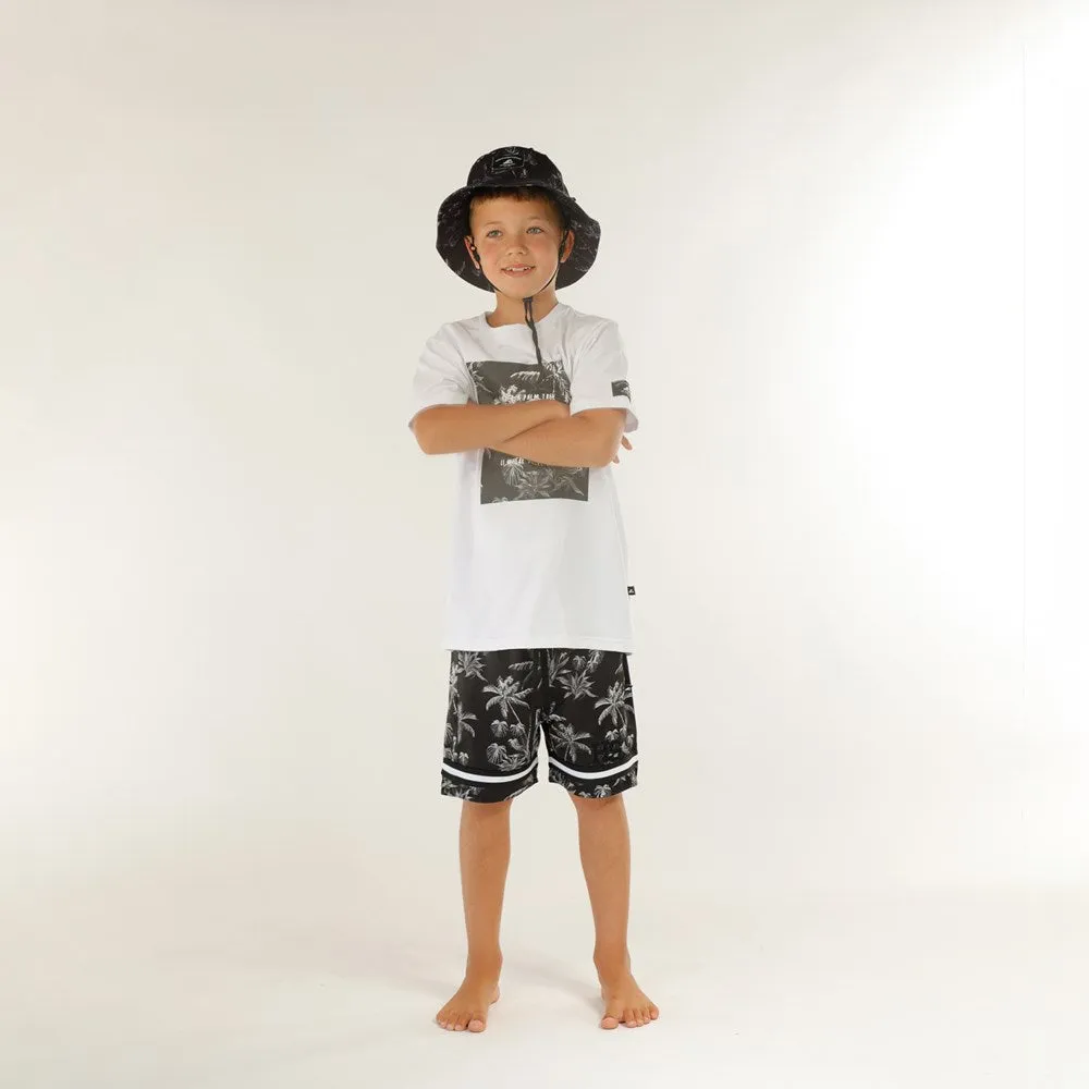 BUCKET HAT - Black Palms