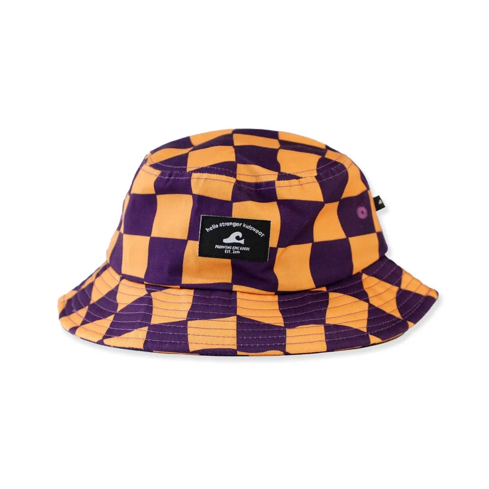 BUCKET HAT - Orange Check