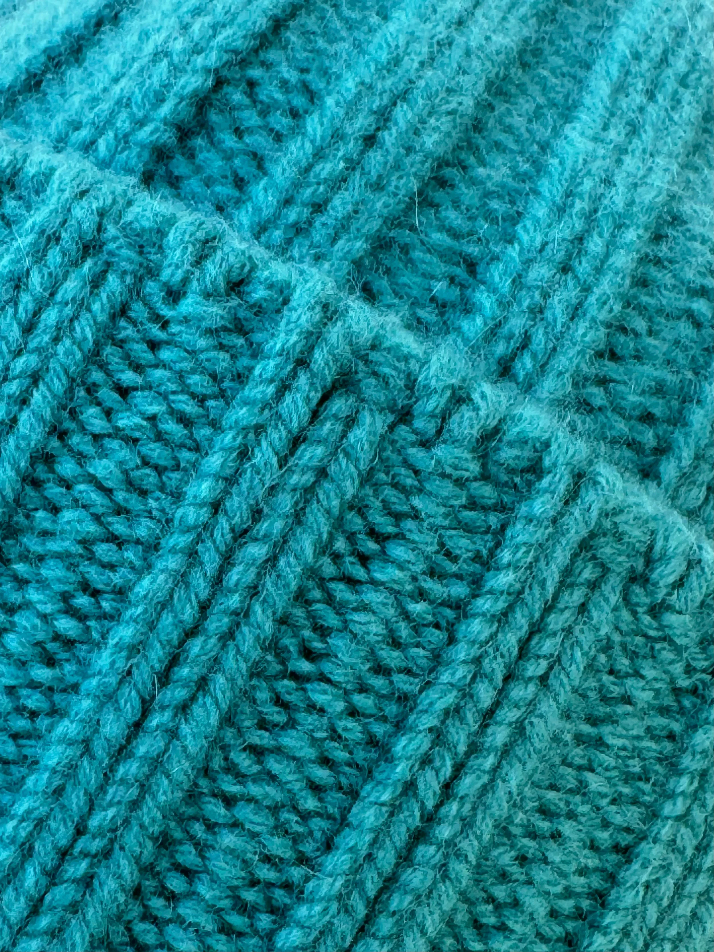 Cableami Turquoise Cashmere Knit Beanie