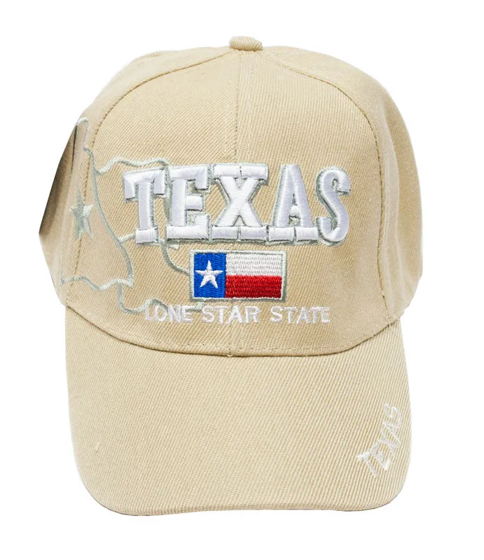 Casual Baseball Caps-"Texas" Design