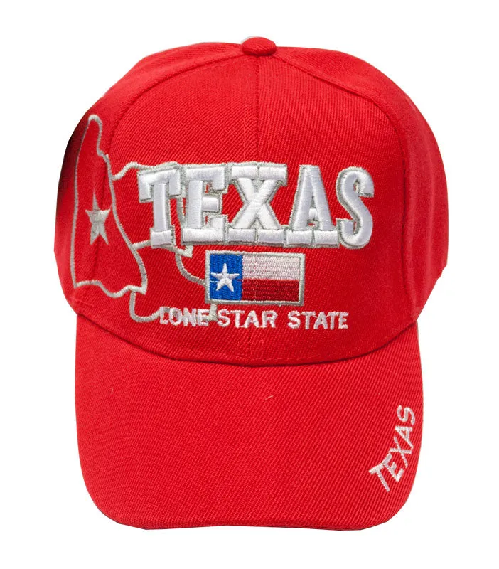 Casual Baseball Caps-"Texas" Design