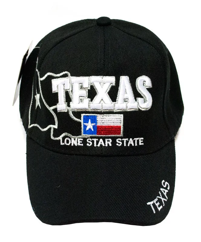 Casual Baseball Caps-"Texas" Design