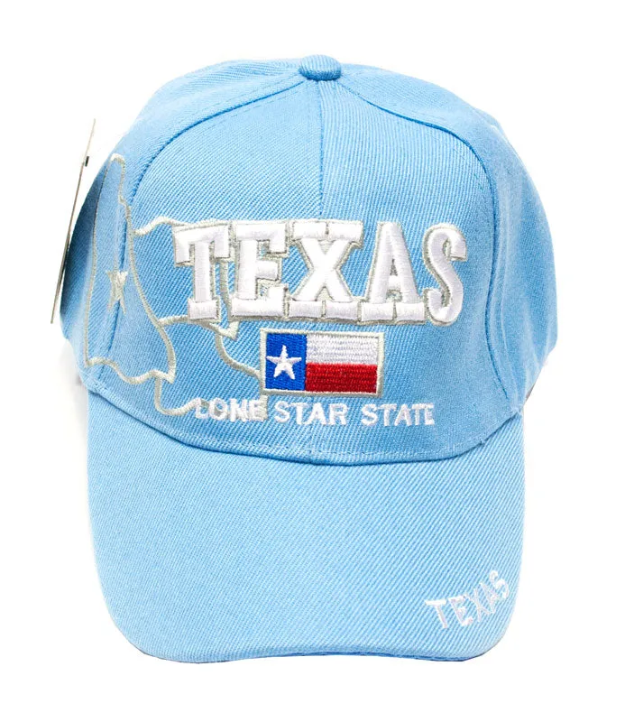 Casual Baseball Caps-"Texas" Design