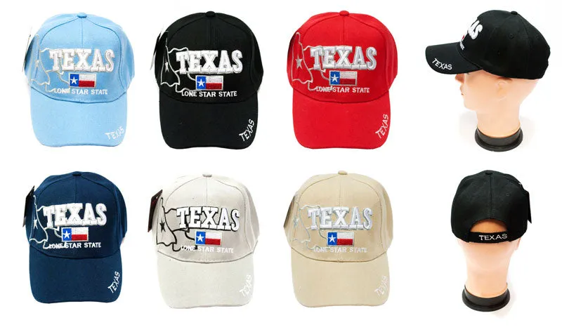 Casual Baseball Caps-"Texas" Design
