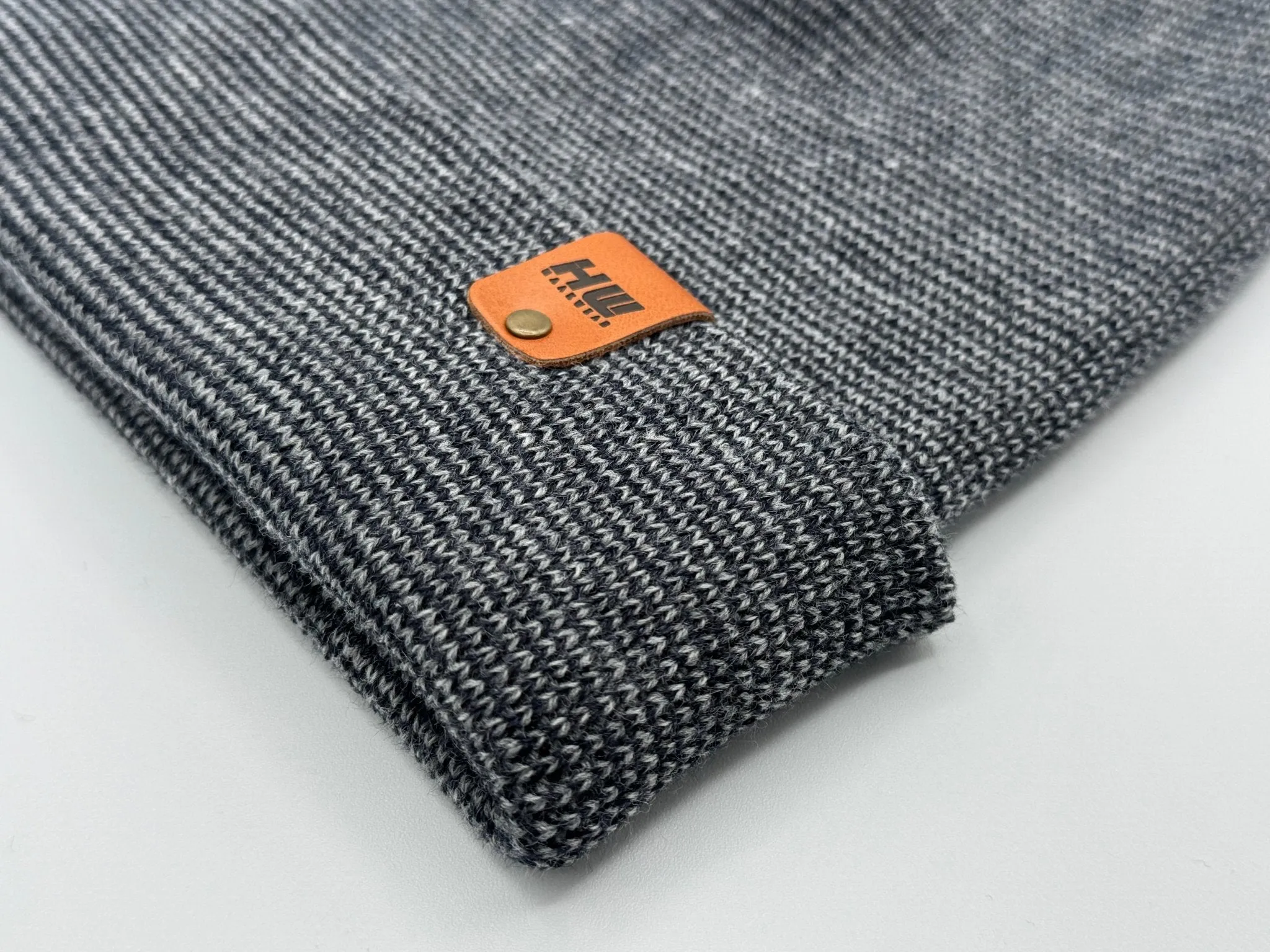 CTD401 HAAKWEAR Traditional Fusion Cuffed Beanie - Gray/Blue, Made in USA