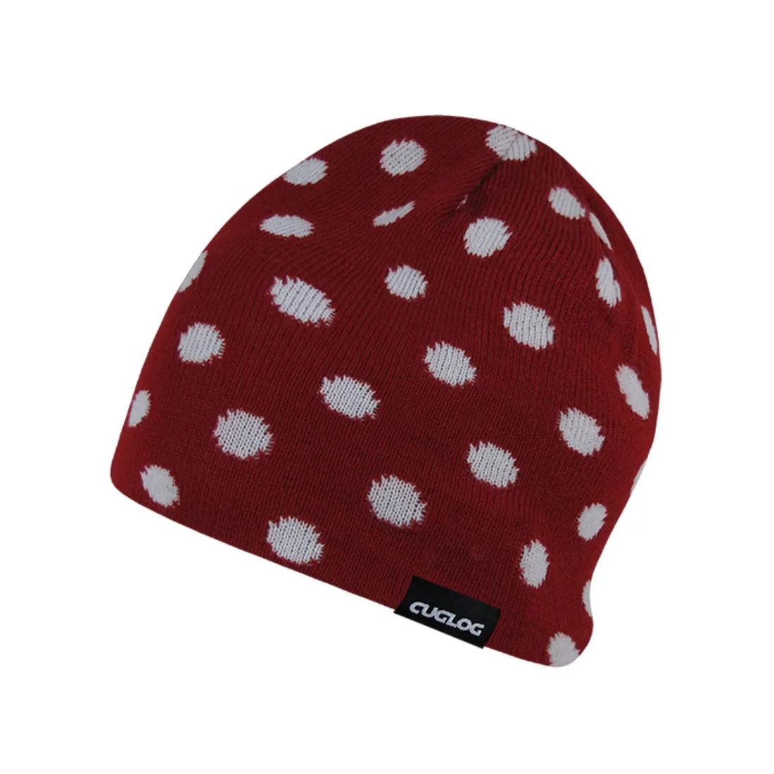 Cuglog K035 Thor Polka Dot Knit Beanies Hats Lined Winter Ski Caps Men Women