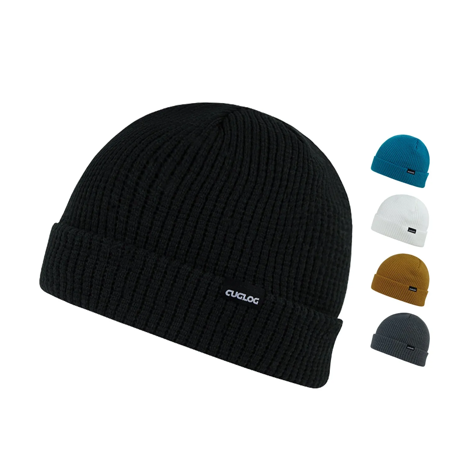 Cuglog K041 Taranaki Cuffed Slouched Knit Beanies Hats Winter Ski Skull Caps