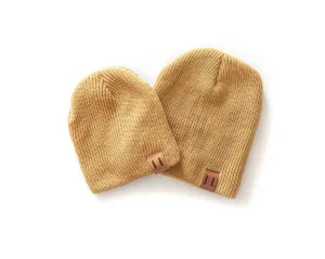 Daddy & Me Dude Beanie in Mustard Yellow *Sold Separately*