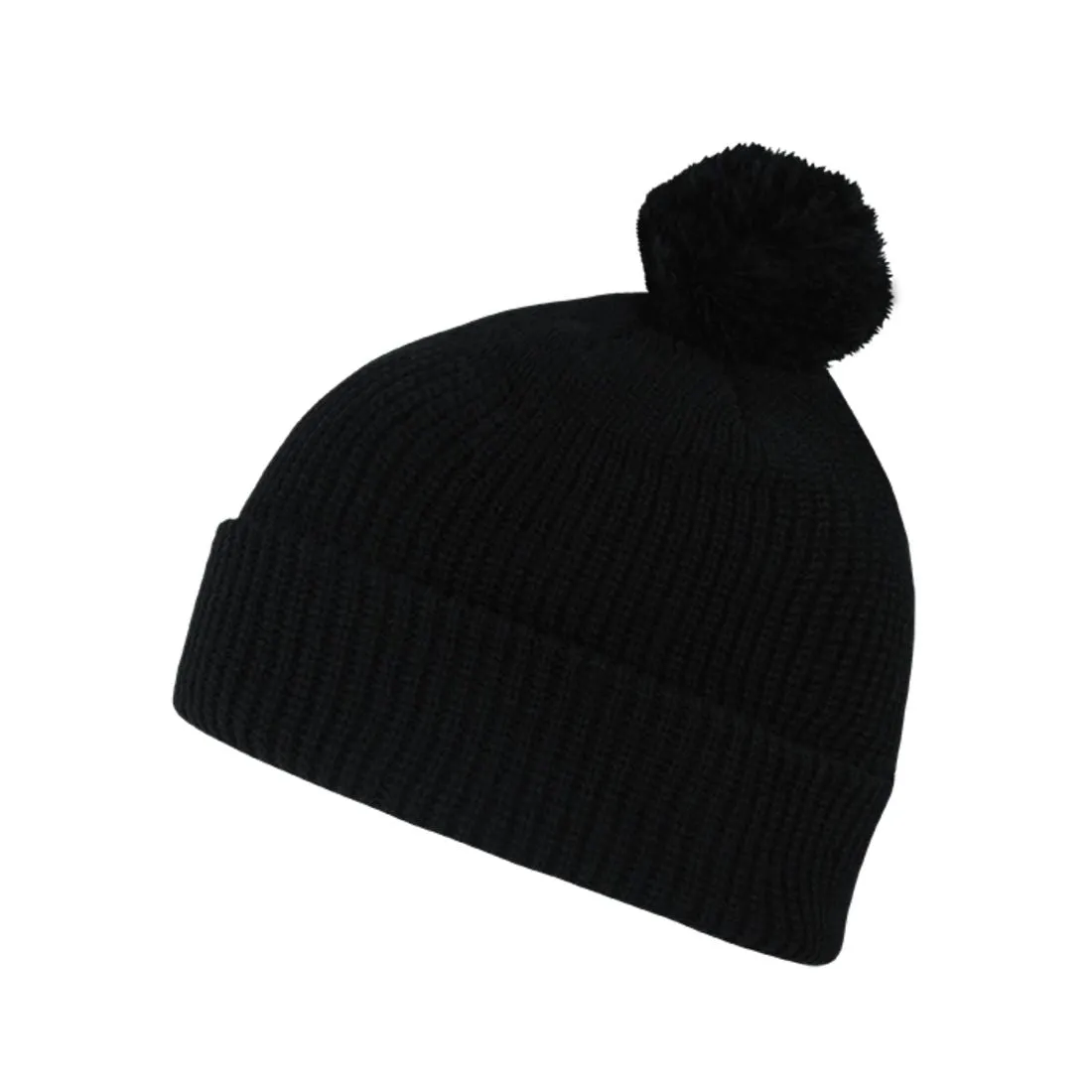 Decky 686 Pom Pom Knit Beanies Hats Long Cuffed Soft Warm Winter Ski Caps