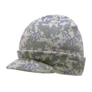 Decky 8034 Camo Hybricap Knit Beanies Hats Winter Warm Cuffed Ski Caps