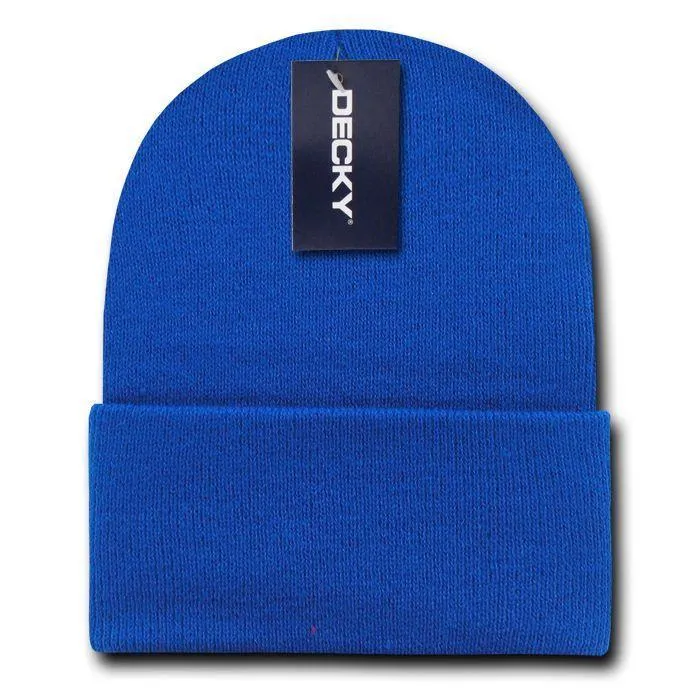 Decky Warm Winter Classic Beanies Cuffed Knit Ski Snowboard Skull Caps Hats Snug
