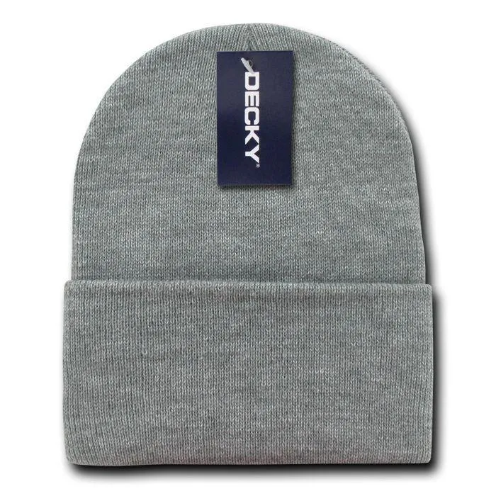Decky Warm Winter Classic Beanies Cuffed Knit Ski Snowboard Skull Caps Hats Snug