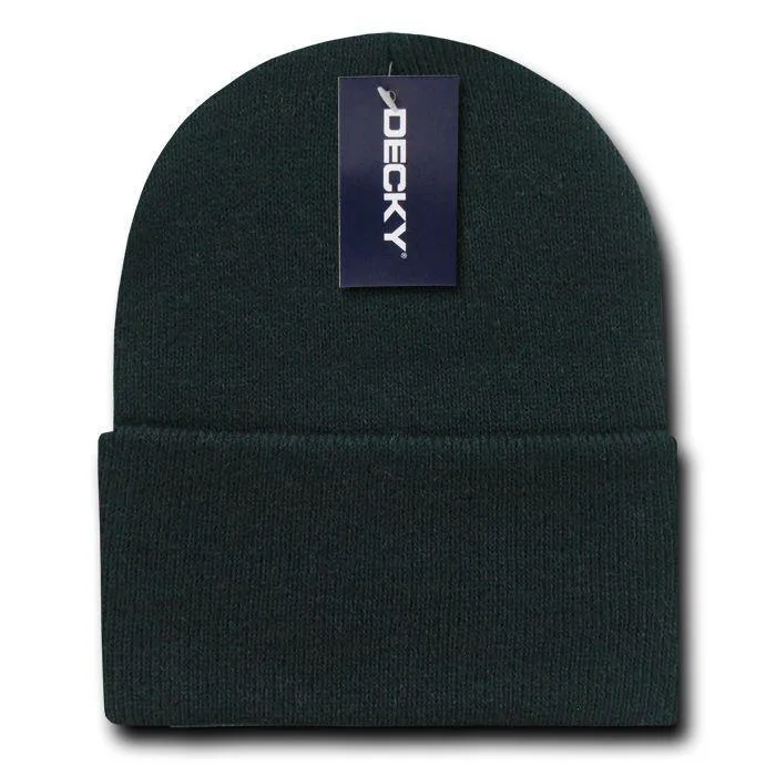 Decky Warm Winter Classic Beanies Cuffed Knit Ski Snowboard Skull Caps Hats Snug
