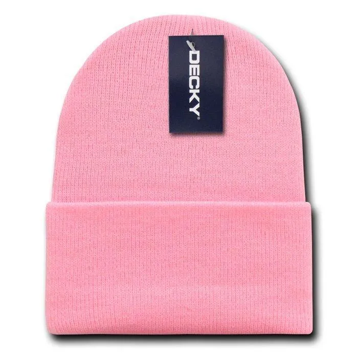 Decky Warm Winter Classic Beanies Cuffed Knit Ski Snowboard Skull Caps Hats Snug