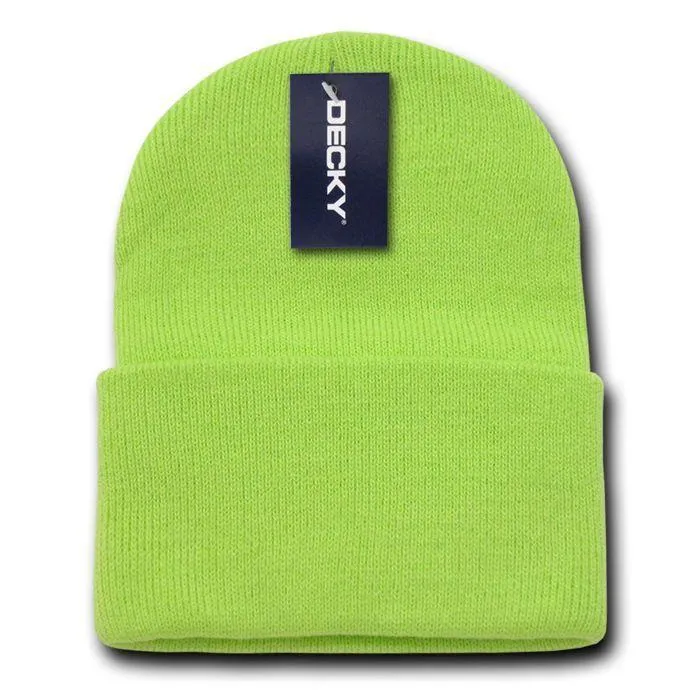 Decky Warm Winter Classic Beanies Cuffed Knit Ski Snowboard Skull Caps Hats Snug