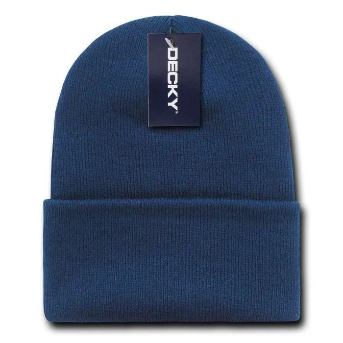 Decky Warm Winter Classic Beanies Cuffed Knit Ski Snowboard Skull Caps Hats Snug