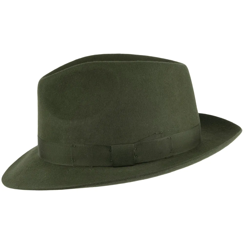 Denton Hats Goodwood Wool Felt Fedora - Sage