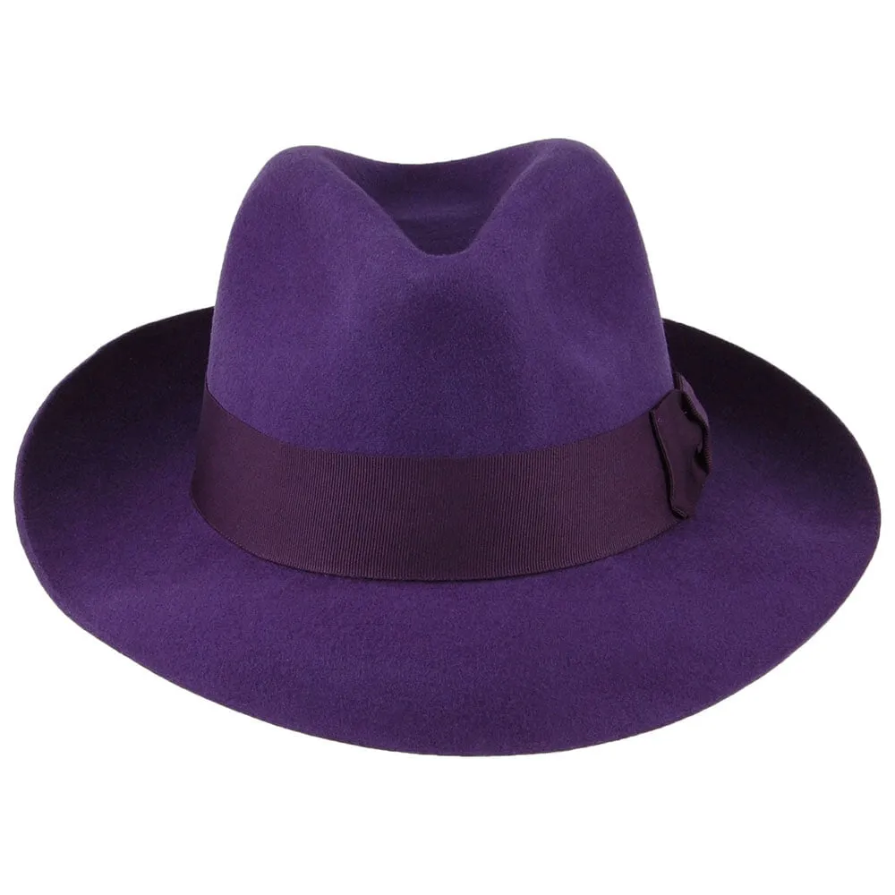 Denton Hats Mayfair Wool Felt Fedora - Purple